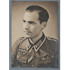 Signed and Dated 44 Photo of Army Unteroffizier