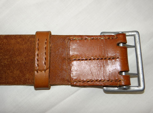 Luftwaffe / Army Officers Brown Leather Belt with Open Claw Buckle