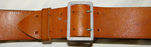 Luftwaffe / Army Officers Brown Leather Belt with Open Claw Buckle