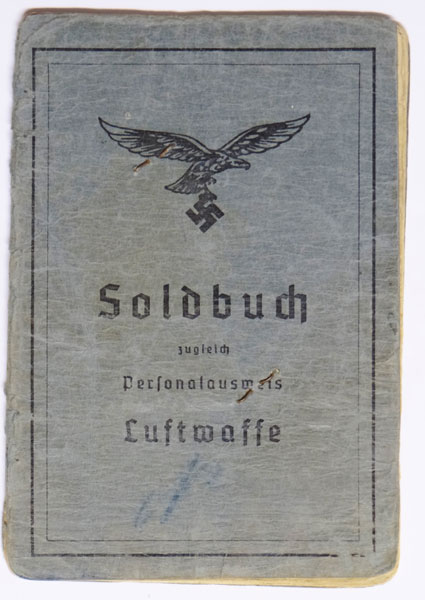Luftwaffe Soldbuch for Flight Gefreiter
