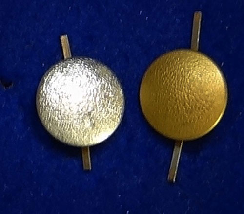 SA Silver & Gold Field Cap Buttons