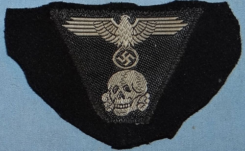 "CUT OFF" WSS Panzer Cloth Cap Insignia