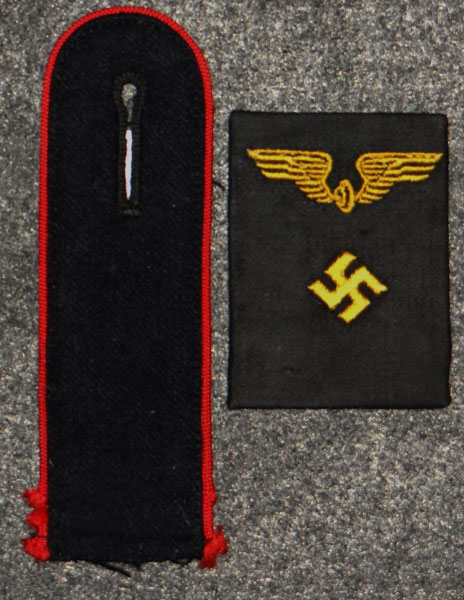 Reichsbahn Officials Collar Tab & Shoulder Board Set