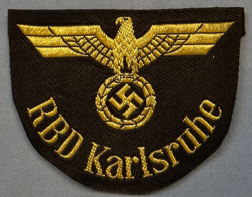 Reichsbahn "RBD Karlsruhe" Sleeve Insignia