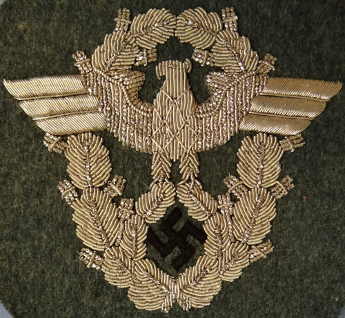 Police Officers Bullion Wire Sleeve Eagle