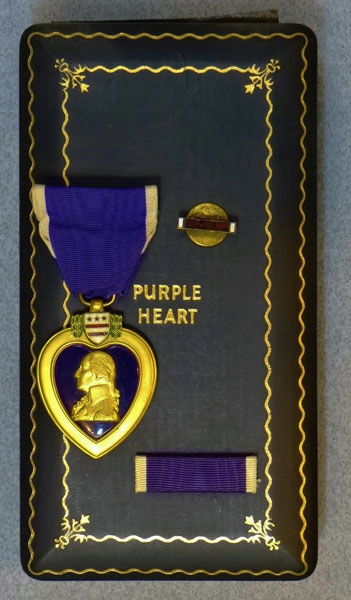 WW II Cased "Purple Heart" Medal