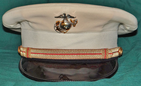 1960’s 70’s U.S.M.C. Officer’s White Toped Visor Hat