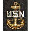 WW II U.S. Navy Chief Petty Officer Visor Hat Insignia