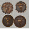 WW I U.S. Army Medical Type I Enlisted Collar Disks