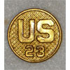 1926/37 U.S. Army Type II Enlisted "U.S." Gilt Collar Disk