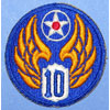 10th USAAF WW II Patch