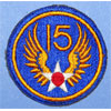 15th USAAF WW II Patch