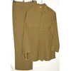 WW II U.S. Army Officer OD Wool Shirt with Trousers