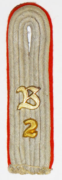 Army Leutnant Artillery Observation 2nd Battalion Shoulder Board