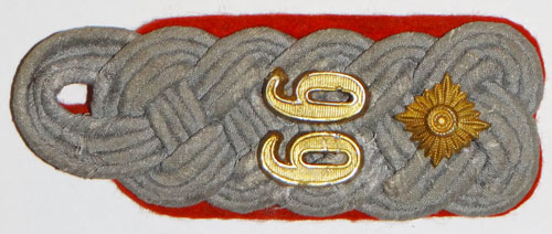 Army 66th Artillery 	Regt. Oberstleutnant Shoulder Board