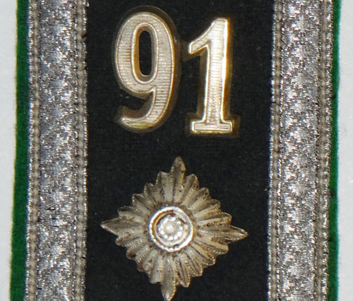 Army  Gebirgajaer 91st Infantry Regt. Feldwebel Shoulder Board