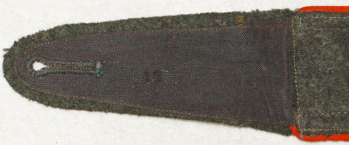 Army 8th Artillery Regt. 8th Jager Div. Unteroffizier NCO Shoulder Board