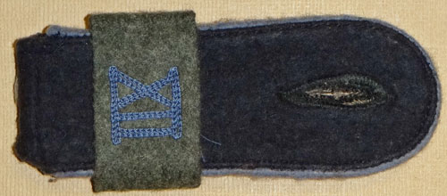 Army "XII" Wehrkreis Transport Troops Enlisted Shoulder Board