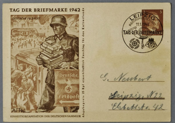 Tag Der Briefmarke 1942 Postcard