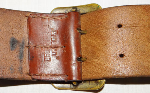 Army Generals Brown Leather Belt