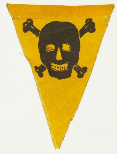 German WW II Mine Field Pennant