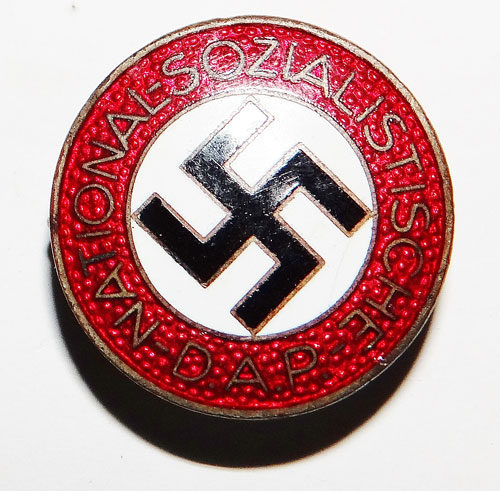 RZM M1/25 Marked NSDAP Enamel Party Badge