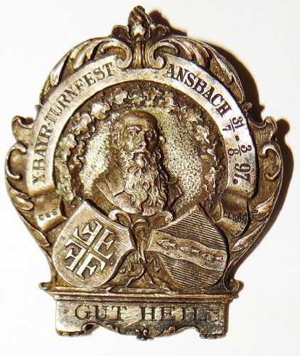 1897 Bavarian Gymnastics Badge