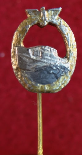 Kriegsmarine 1st type E-Boat Badge Stick Pin