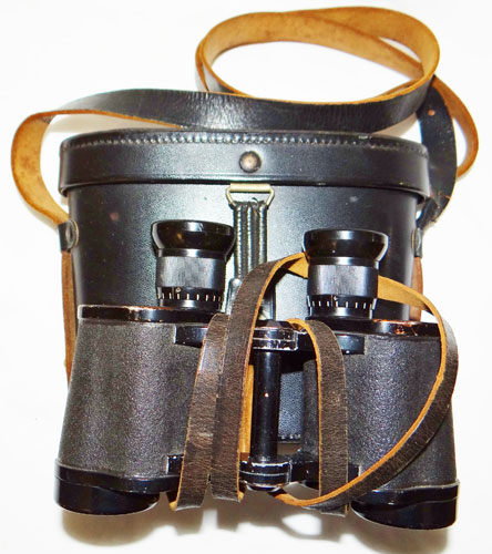 Early WW II 6 x 30 "Carl Zeiss" Binoculars with Case