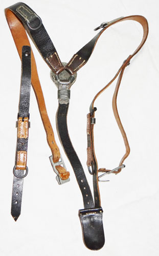 German WW II Combat "Y" Straps Suspenders with "D" Rings