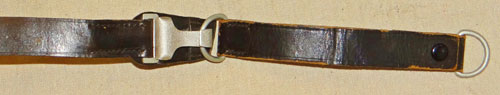 German WW II Schutzpolizei Black Leather Cross Strap