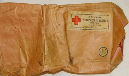 Italian WW II Medical Paper Package Dated 1941