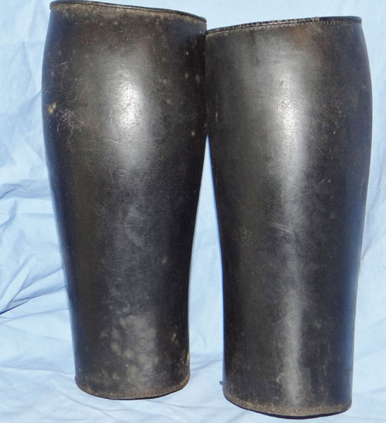 WW II German Leather OFFICERS Gaiters