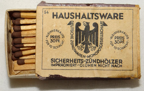 German WW II Box of Matches