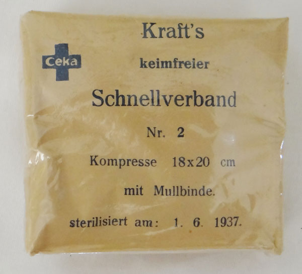 German WW II First Aide Bandage