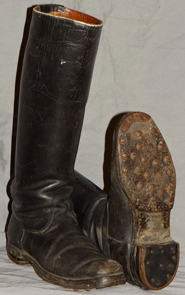 German WW II Officers / NCO Boots with "Hobnails"