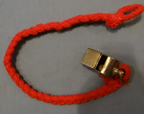 German WW II Whistle & Lanyard