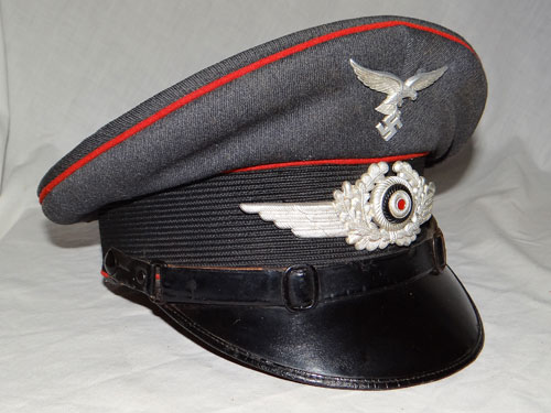 Luftwaffe Named FLAK Troops NCO/EM Visor Hat