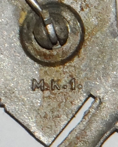 M.K. 1 Marked Silver Infantry Assault Badge