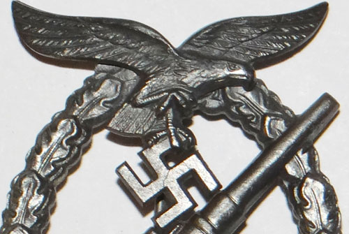 E.F. Wiedmann Marked Luftwaffe FLAK Badge