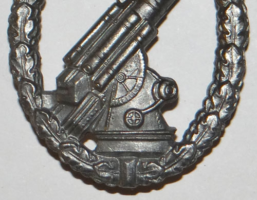 E.F. Wiedmann Marked Luftwaffe FLAK Badge