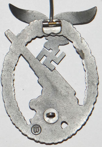 E.F. Wiedmann Marked Luftwaffe FLAK Badge