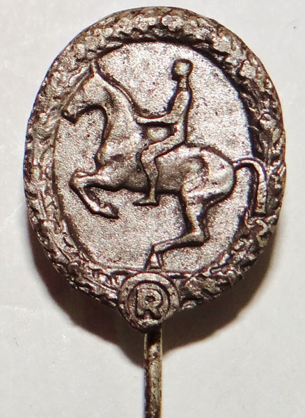 Miniature SILVER Horseman’s Badge "Stick Pin"