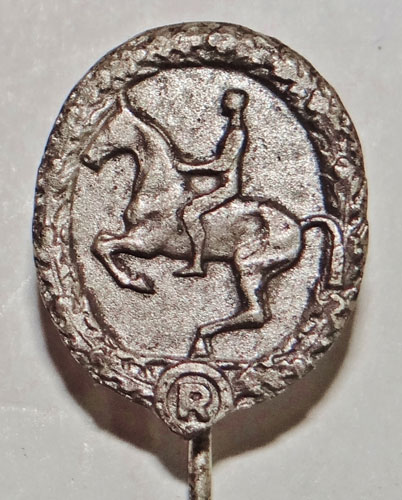 Miniature SILVER Horseman’s Badge "Stick Pin"