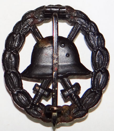 CUT OUT Black WW I German Wound Badge