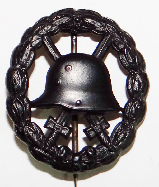 CUT OUT WW I German Black Wound Badge