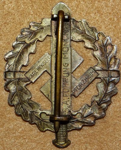 1939-1944 Pattern Bronze SA Sport Badge