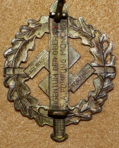 1939-1944 Pattern Bronze SA Sport Badge