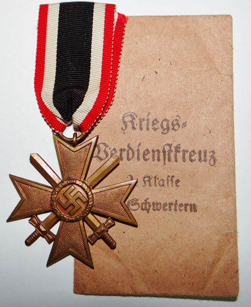 War Merit Cross 2nd Class with Swords with Award Packet