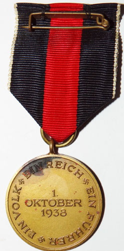 CASED Czech Annexation Commemorative Medal